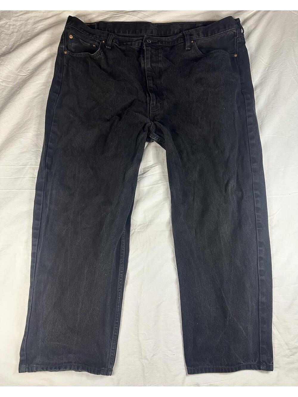 🖤🔥Levi’s 550 Relaxed Fit Mens Black Denim Jeans Size 42x34 Cotton Straight🖤🔥